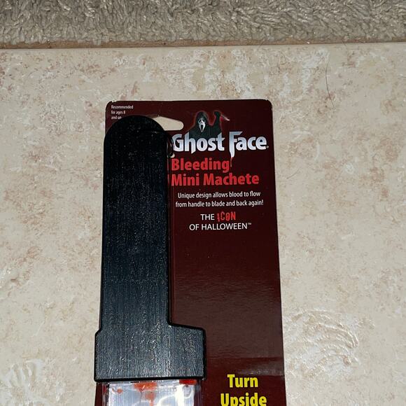 SCREAM 4 GHOST FACE BLOODY MINI MACHETE HORROR HALLOWEEN COSTUME PROP - Picture 2 of 3